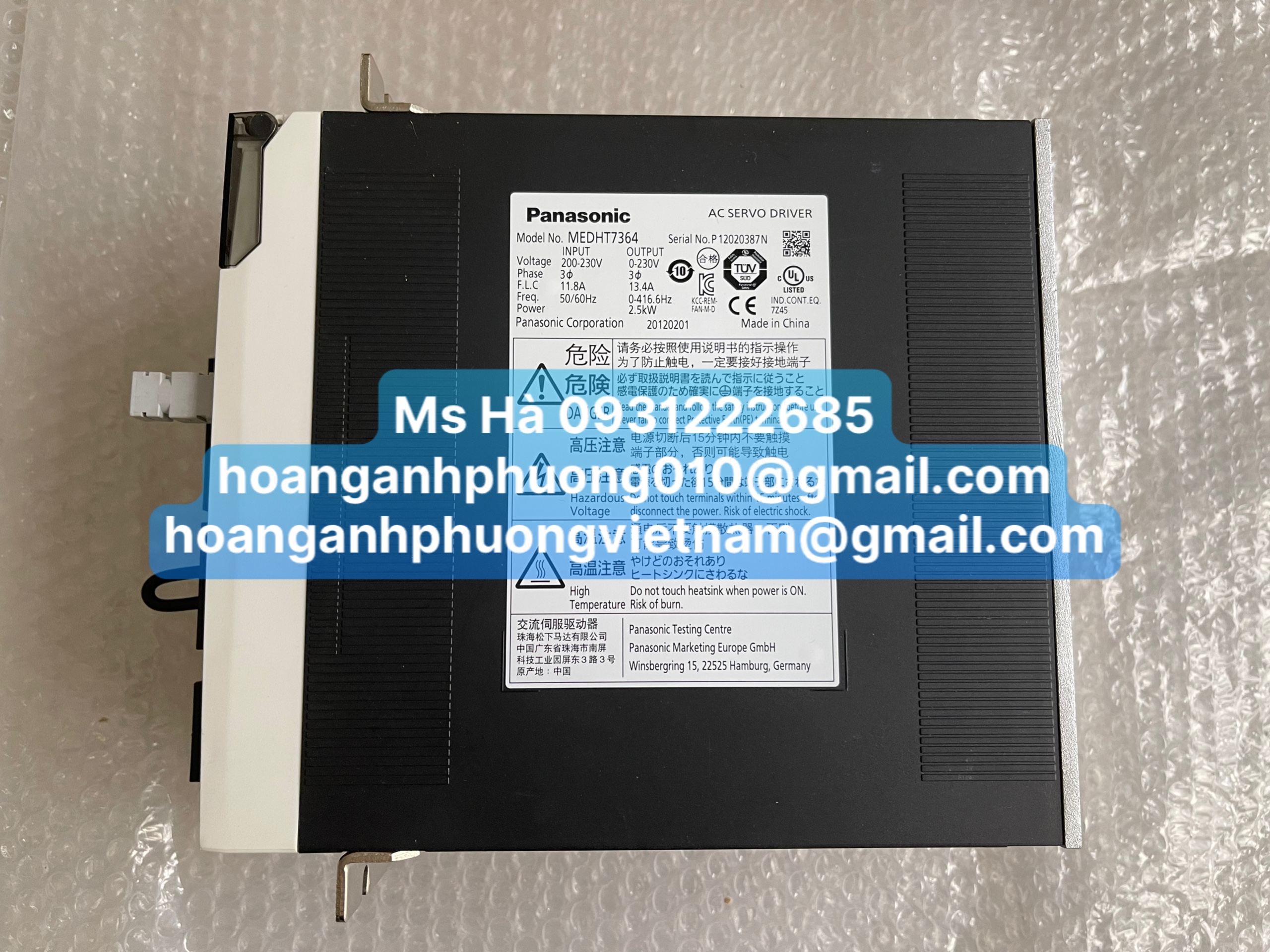 Bộ điều khiển tốc độ vị trí Panasonic MEDHT7364 2.5kW